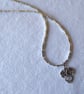 Square Tube Bead Necklace with Dragon Pendant - Image 4