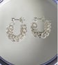 Sterling Silver Full Persian Chainmaille Hoop Earrings - Image 4