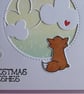 Christmas Wishes Card - Fox Snowy Northern Lights Sky - Image 2