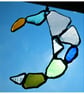 Seaglass mosaic crescent suncatcher  - Image 7
