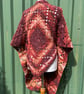 Autumn Ruana Wrap in Soft Wool Yarn - Image 1