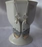 Sterling Silver and Maligano Jasper Sky Sea and Sand Earrings