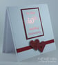 Handmade 40th Wedding anniversary card, ruby wedding anniversary - Image 5
