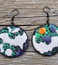 Bat Disc Earrings 