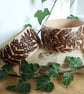 Pyrography rowan berries & leaves wooden bangle  - Image 1