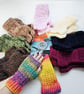 Carnation Pink Fingerless Mitts, Cosy Crochet Wrist Warmers - Image 8
