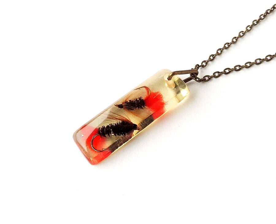 Fly Fishing Necklace - SALE (1525)