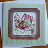 Sale - Dog In Deckchair Card - Birthday, Father's Day, Retirement