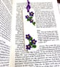 Handcrafted Floral Violet Bookmark - Image 3