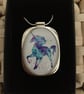 Large Dancing Unicorn Pendant - Image 1