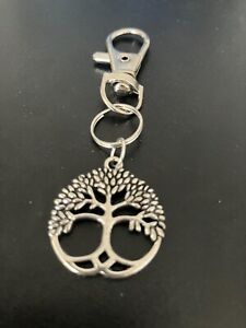 tree of life celtic knot keyring bag charm zip puller swivel clip chain lanyard