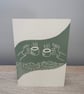 Let's meet for a cuppa - blank greeting card