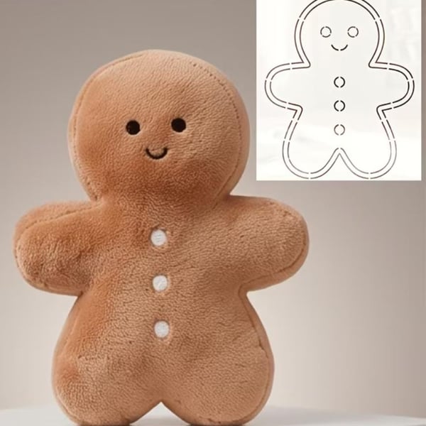 Gingerbread Man Thin Acrylic Sewing Template