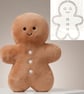 Gingerbread Man Thin Acrylic Sewing Template