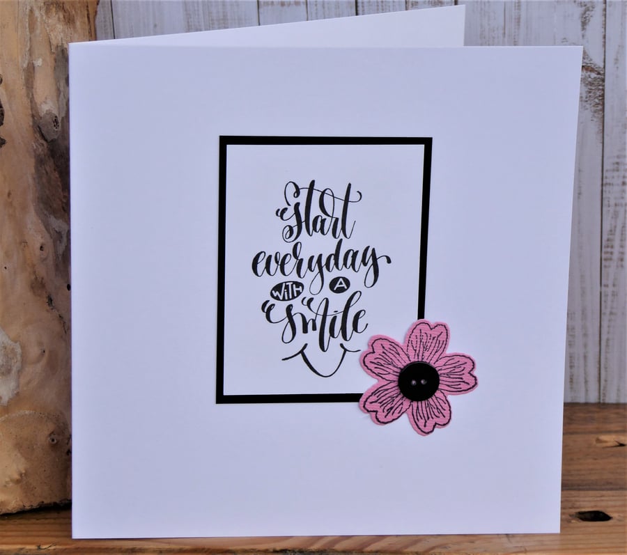 C3106    Positivity Card  Start everyday with a smile