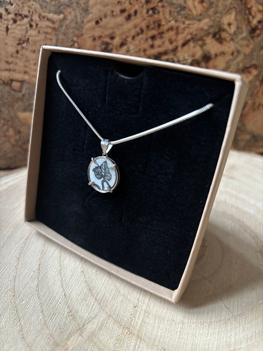 Handmade Pendant, Unique Eco Friendly Gifts, Sterling Silver, sustainable Gifts.