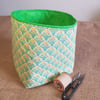 Fabric storage container: spring colours 