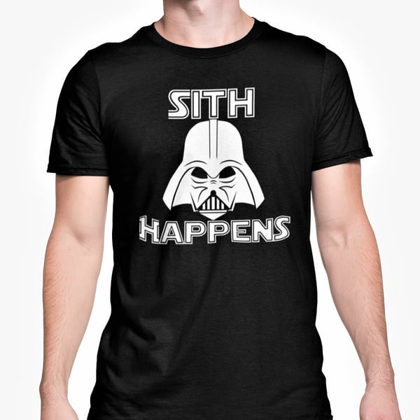 Sth Happens T Shirt Star Wars Sci Fi Style Top Funny Novelty Present Fathers Day