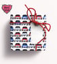 Classic mini Gift wrap, car wrapping paper, vehicle gift wrap, novelty print gif - Image 2