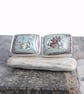 Reserved for Mandy K - mustang fordite cufflinks - Image 1
