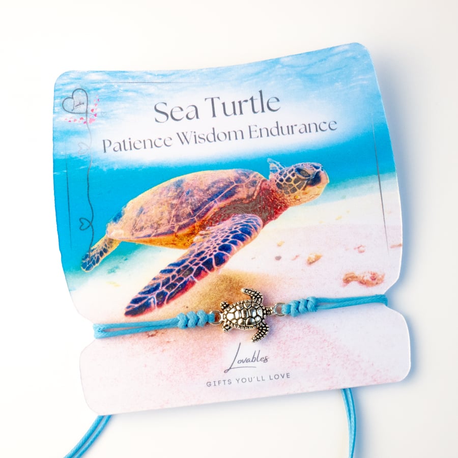 Turtle Charm Bracelet - Beach Sea Turtle Jewellery