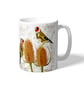 Goldfinch with Teazles Ceramic Mug - matching Coaster option - Image 10