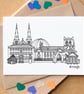 Armagh Skyline Greetings Card - Image 1