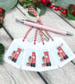 Hedgehog Sending Love Christmas Gift Tags - set of 4 tags - Image 1