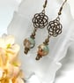 Natural Shoushan with Turquoise Earrings - Image 5