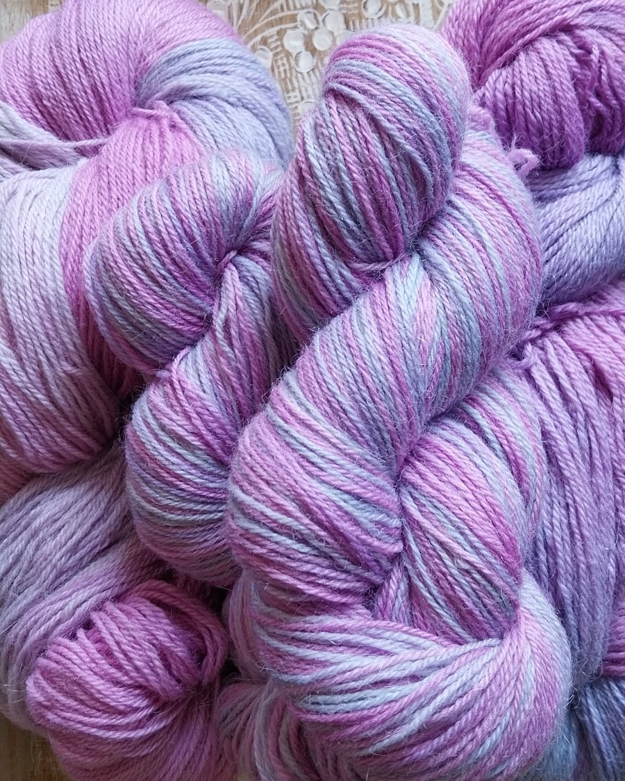 100g Hand-dyed 4PLY Wool Alpaca blend sock wool CANDY