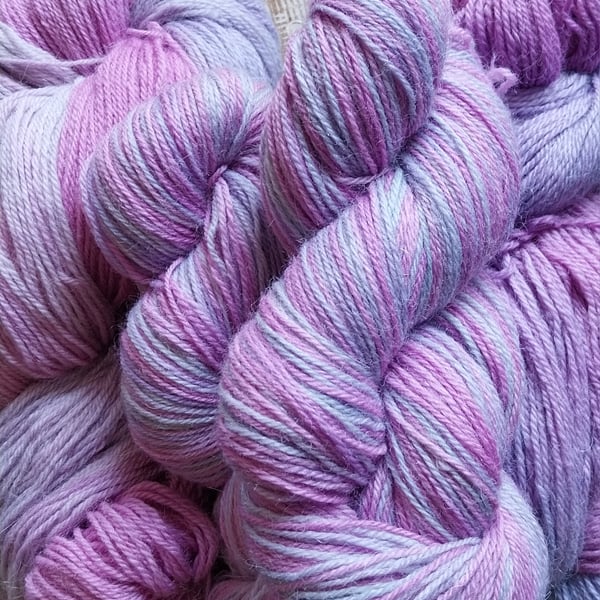 100g Hand-dyed 4PLY Wool Alpaca blend sock wool CANDY