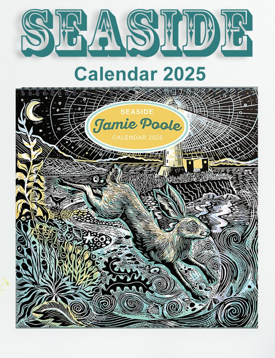 Seaside Calendar 2025 by Jamie Poole