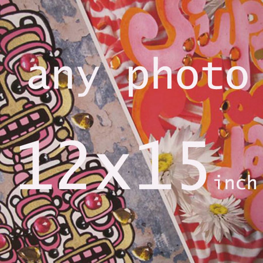 Any single 12x15 photographic print