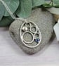 Necklace, Silver Rock Pools Pendant with Paua Shell - Image 1