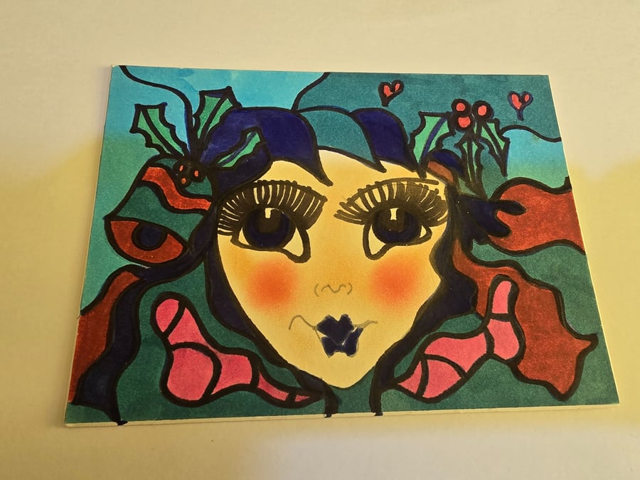 Christmas Fairy Drawing 