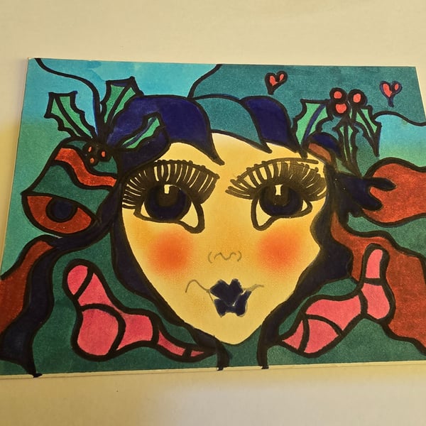 Christmas Fairy Drawing 