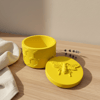 Yellow Bee Design Jewellery Box with Honeycomb Pattern