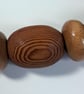 Wooden Bead & Round Pendant Necklace - Image 4