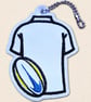 Dad Rugby Shirt Hanging Charm - Embroidered Rugby Decoration - Image 3