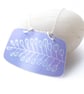 Purple rectangular pendant with tree print - Image 1