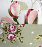 Large Make up Bag with Pastel Roses and Polka Dots - Image 4