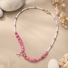 Pretty in Pink Coastal Starfish Necklace