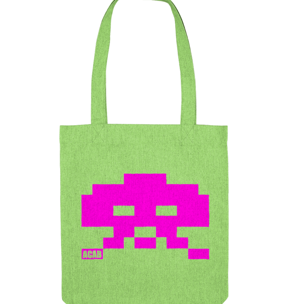 PINK VADER - lime green bag
