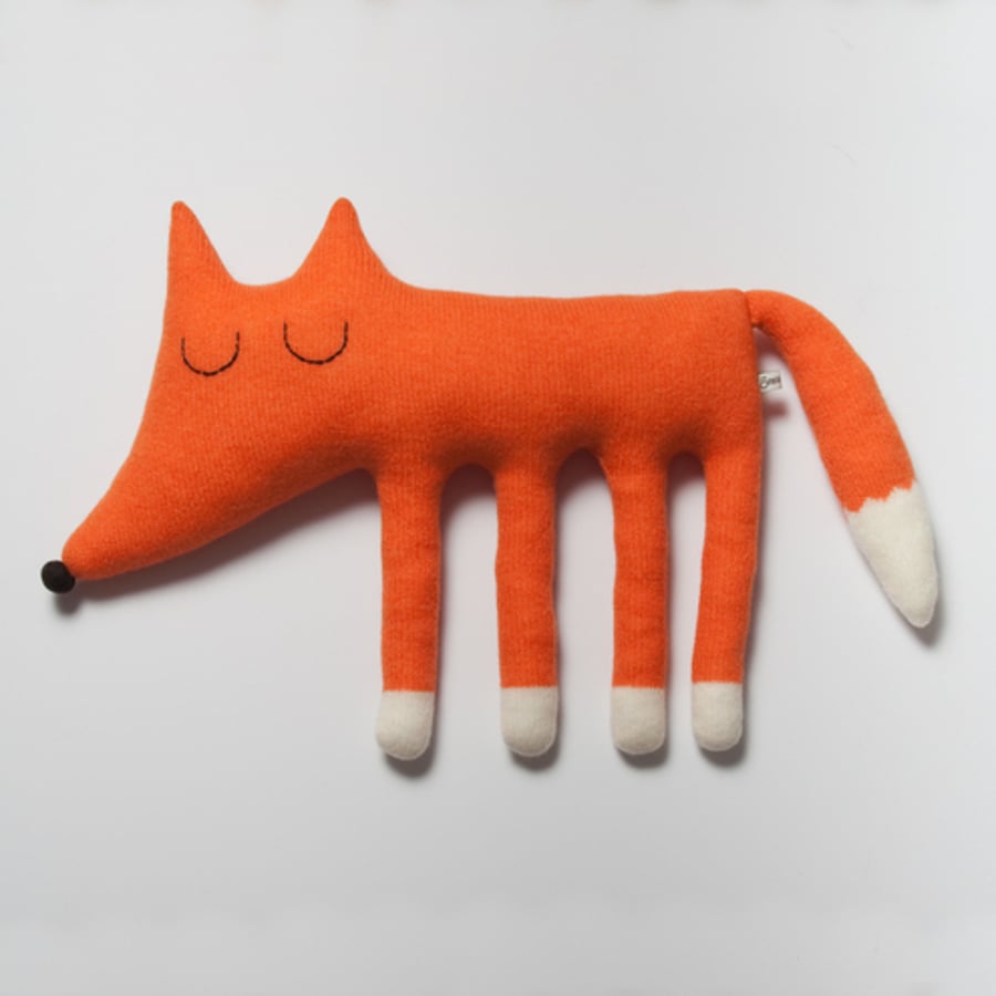 Large Monty the Fox Lambswool Plush - Made to order