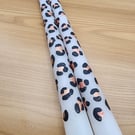 Hand Painted Leopard Print Dinner Candles Pair