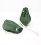 Green suede drawstring pouch - Image 5