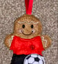 Gingerbread Footballer Decoration - Image 1