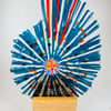 Ammonite- fused glass art sculpture (Sale)