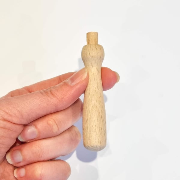 Wooden Needle Felting Holder: Single Needle Tool