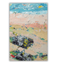 A small coastal landscape - textured art - seaside - letterbox gift - beach